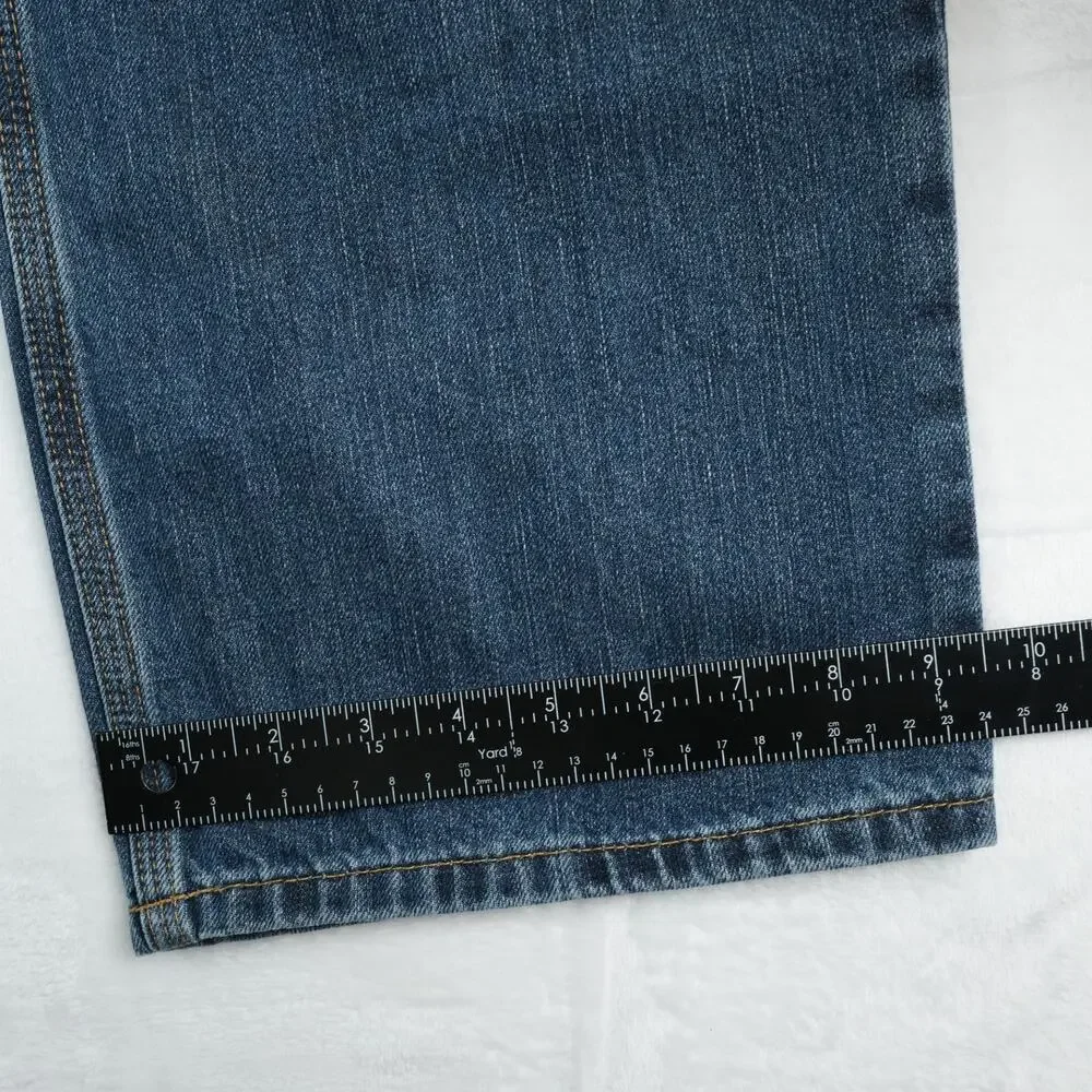 Carhartt Jeans Mens 40x30 Blue Relaxed‎ Fit Straight Leg Denim BD1483-M